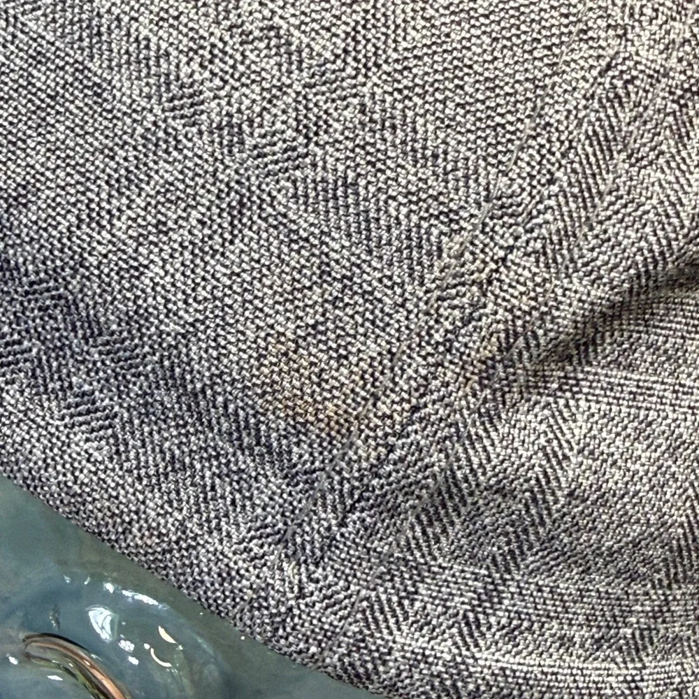 Fox Racing Kids Hat‎ Grey Herringbone Black Rubber Logo Y2K Youth Baseball Cap